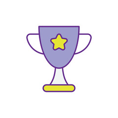 Esports Trophy icon vector stock illustration