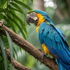 Obraz premium blue and yellow macaw