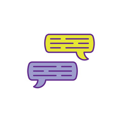 In-Game Chat icon vector stock illustration