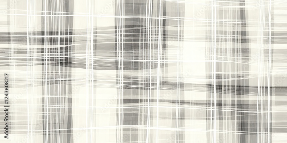 Poster Woven fabric texture in soft monochromatic hues showcasing subtle lines and patterns ideal for design and decor purposes