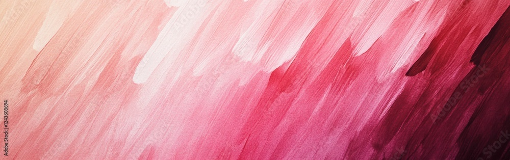 Poster gradient pencil strokes design transitions from soft pastel shades to vibrant pink and red hues crea