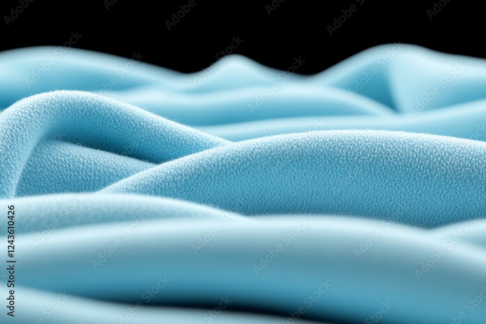 Poster Soft blue hues create a peaceful and relaxing atmosphere, featuring gentle gradients and ample space on the right for design or text elements