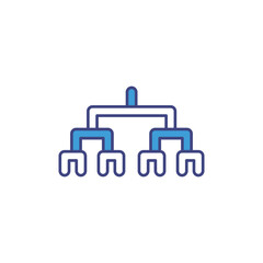 Tournament Bracket icon vector stock illustration