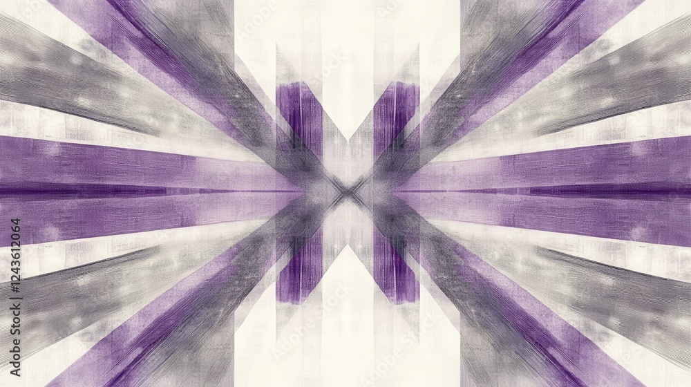 Poster vibrant abstract pencil strokes converge in a lavender design showcasing artistic expression and cre