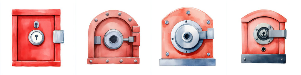 Variety of Colorful Cartoon Safe Designs for Creative Projects