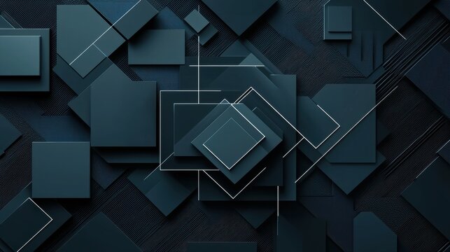Geometric abstract design digital art modern aesthetics dark color palette artistic perspective visual concepts