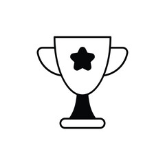 Esports Trophy icon vector stock illustration