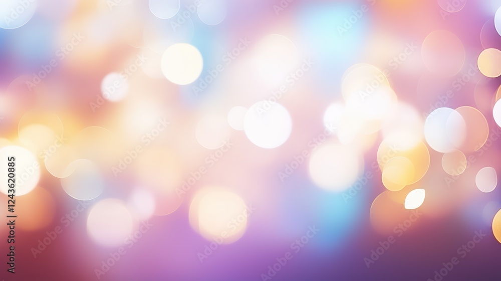 Poster soft abstract background with colorful bokeh lights creating a dreamy atmosphere for creative projec