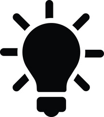 Innovation icon, creative idea icon with setting, 