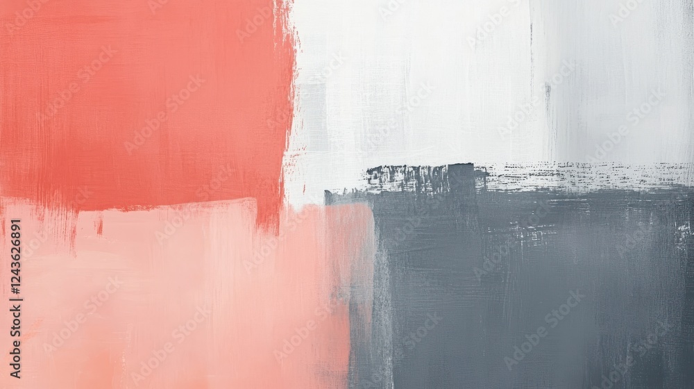 Poster Exploration of negative space with a pencil sketch in a contemporary art studio environment