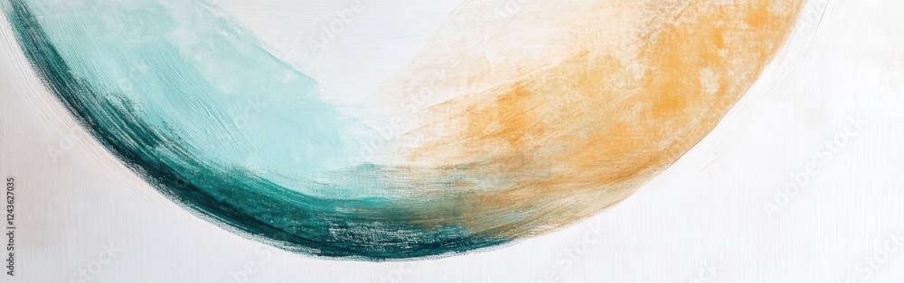 Poster minimalist composition featuring soft pencil strokes on a white canvas with gentle curves and blende