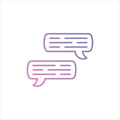 In-Game Chat icon vector stock illustration