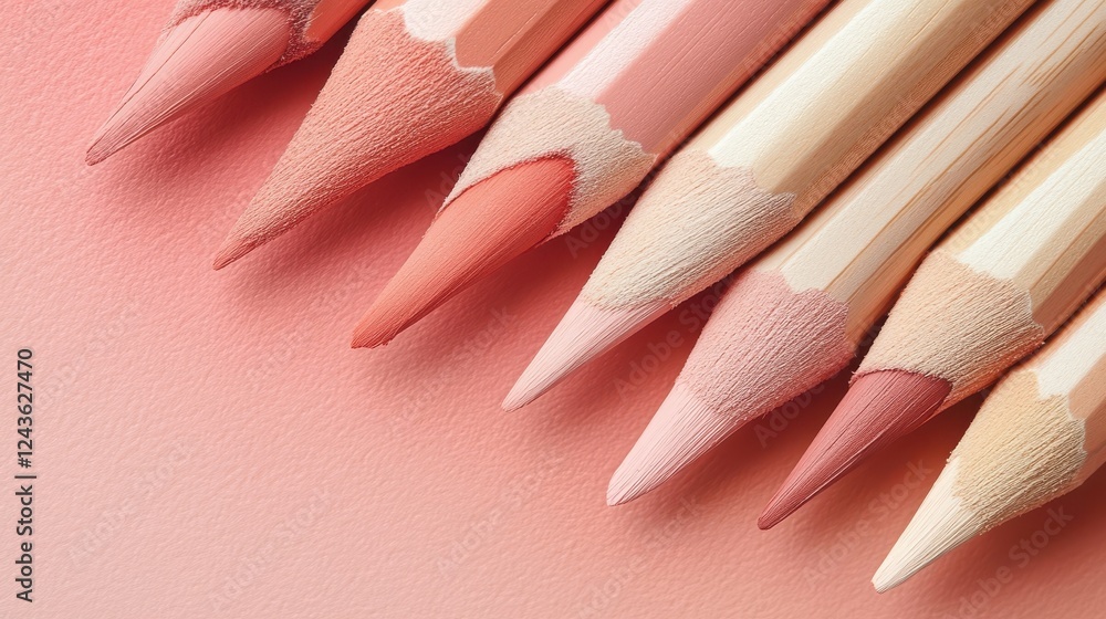 Aufkleber gradient of minimalist pencil strokes in muted tones ideal for artistic inspiration and design proje