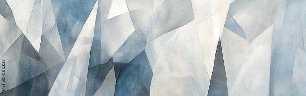 Aufkleber elegant pencil strokes create a serene, translucent wash of blues and whites in an abstract composit