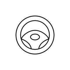 Steering wheel icon vector stock illustration