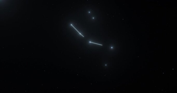 Monoceros constellation in the outer space