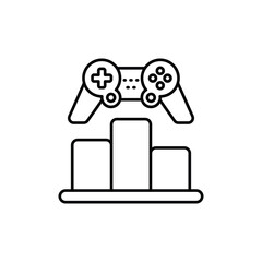 Game Rankings icon vector stock illustration