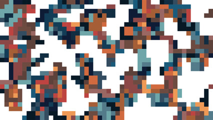 ABSTRACT BACKGROUND PIXEL PATTERN COLORFUL MOSAIC GRID DESIGN WITH GEOMETRIC SHAPES VECTOR TEMPLATE GOOD FOR MODERN WEBSITE, WALLPAPER, COVER DESIGN 