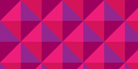 seamless geometric pattern red color cube pattern fabric. closeup square mosaic wall tiles vintage triangle cubic texture design.