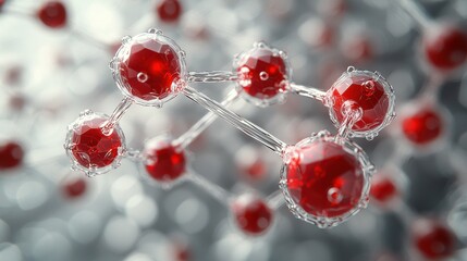 Hydrogen molecule in 3D, with two hydrogen atoms connected, featuring floating electrons in a stylized, futuristic design ideal for educational and scientific visualizations.