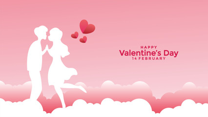 Happy Valentines Day 14 February banner, background, poster design