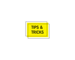 Tips & tricks banner template. tips & tricks ribbon label. tips & tricks sign