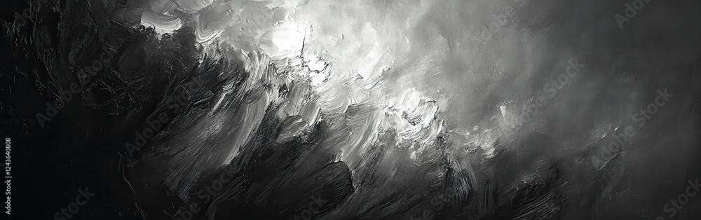 Aufkleber Softly textured dark charcoal background creates a dramatic contrast with subtle light reflections
