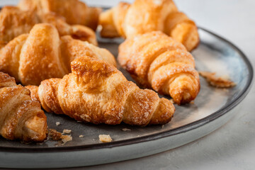 Delicious fresh croissants