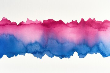 Whimsical Pink and Blue Watercolor Gradient Splash for Creative Projects