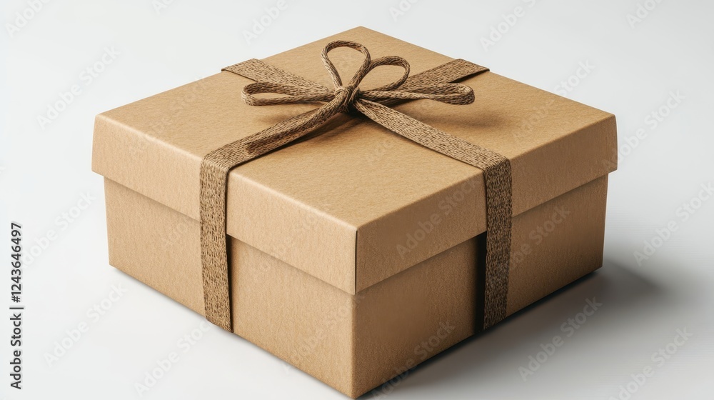 Poster box package isolated on transparent background