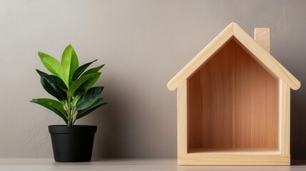 Elegant wooden pet house with Scandinavian aesthetics, stylish and functional