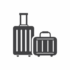Luggage Suitcase Vector Icon for Travel Design.