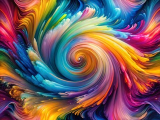 Surreal Kinetic Energy: Abstract Fluid Sculpture in Motion