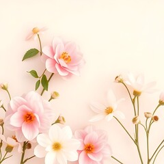 Obraz premium pink and white background