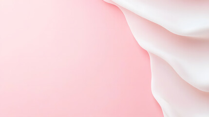 Naklejka premium A modern pink gradient background with a smooth transition from soft rose pink to pure white. The gentle fade creates a relaxing and aesthetically pleasing ambiance, perfect for fashion branding,
