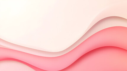 Obraz premium A soft pastel pink background transitioning seamlessly into white, with a subtle glow effect that enhances its elegant appeal. The gradient creates a soothing and stylish aesthetic, suitable for