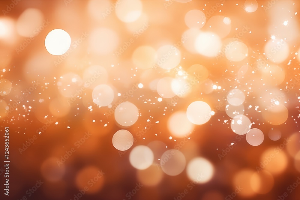 Poster beautiful bokeh lights with soft focus and warm tones creating an enchanting atmosphere for creative