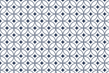 Seamless Islamic Art Tile Pattern in Moroccan Style