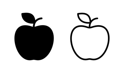 Apple icon logo design. Apple sign and symbols for web design.
