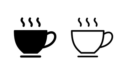 coffee cup icon logo design. cup a coffee sign and symbol