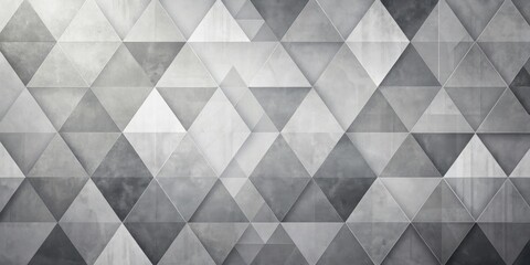 Fototapeta premium Abstract Geometric Pattern with Textured Triangles in Shades of Gray
