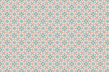 Traditional Moroccan Geometric Pattern Vector Background