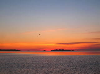 北海道　礼文島の風景(トド島,スコトン岬)