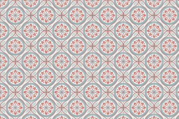 Obraz premium Traditional Moroccan Geometric Pattern Vector Background