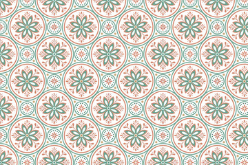 Traditional Moroccan Geometric Pattern Vector Background