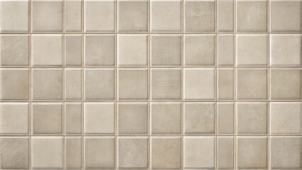 Neutral-toned Square Tile Wall Texture Ideal for Interior Design Projects