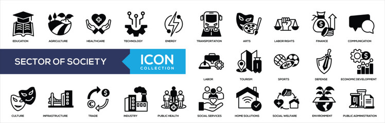 Sector of Society Mixed Icon Collection