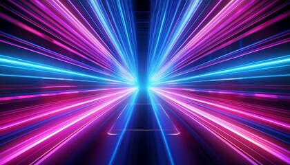 cyber motion pink blue neon fantasy speeding lights abstract datatransfer