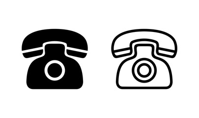 Telephone icon logo design. phone sign and symbol