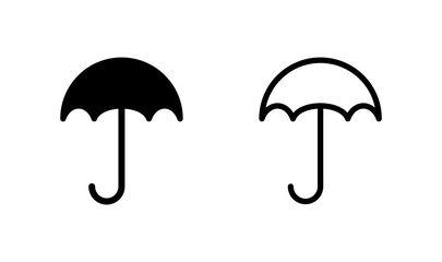 Umbrella icon logo design. umbrella sign and symbol © LUNARA